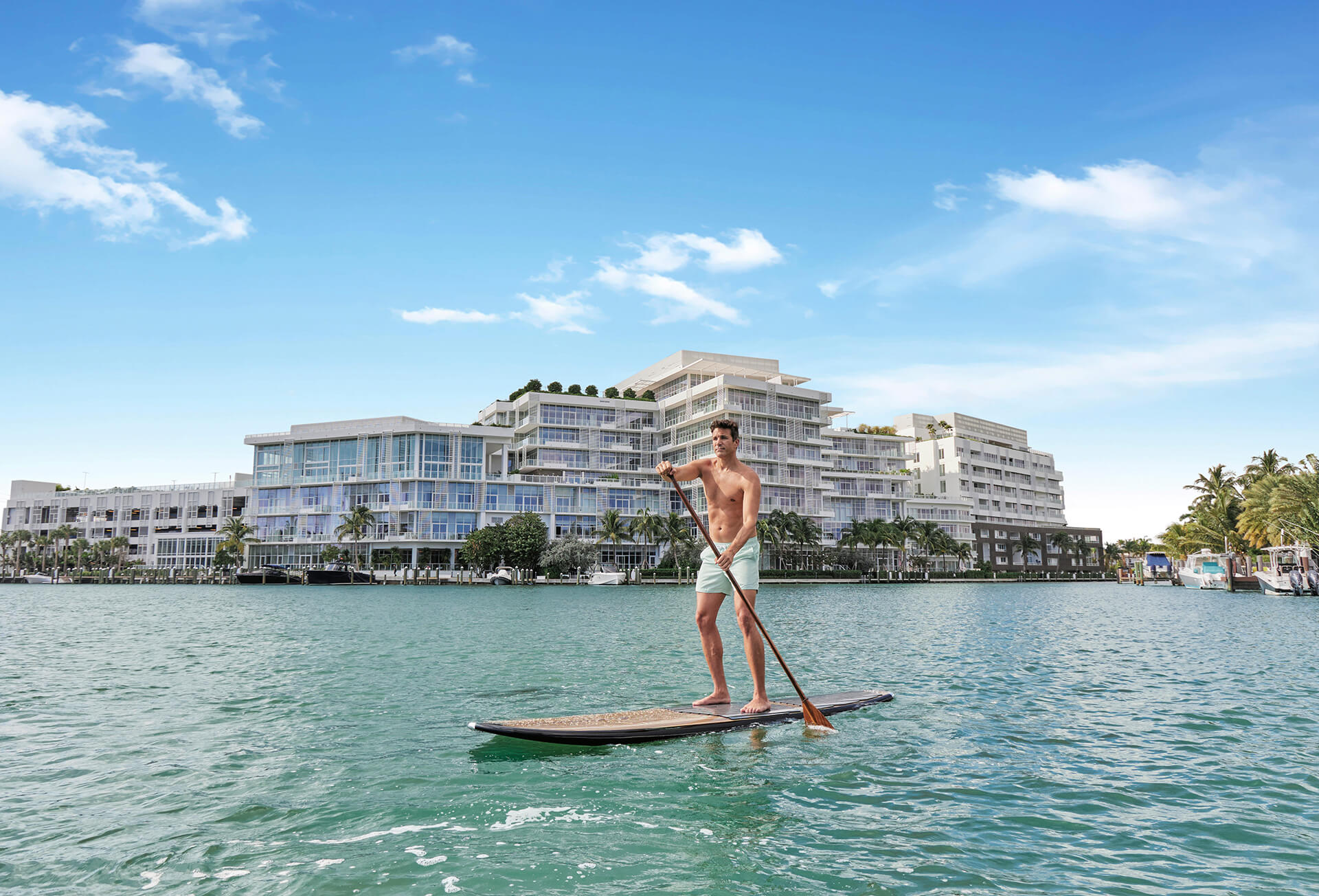 Ritz Carlton Residences Miami Beach Paddle Boarding